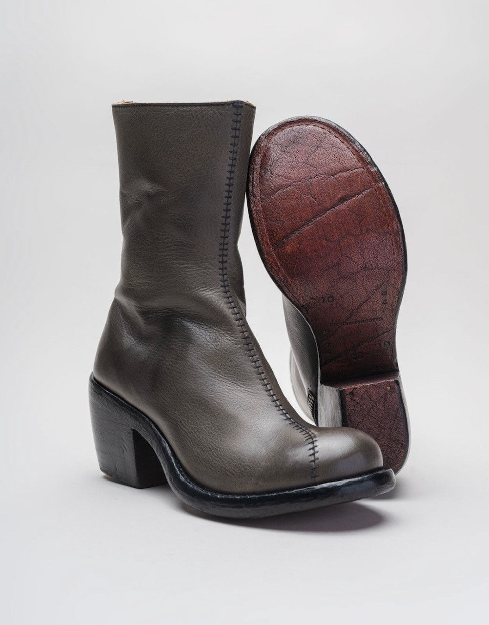 10sei0otto ORWELL CURVED HEEL BOOTS Size US 7 / IT 37 - 1 Thumbnail