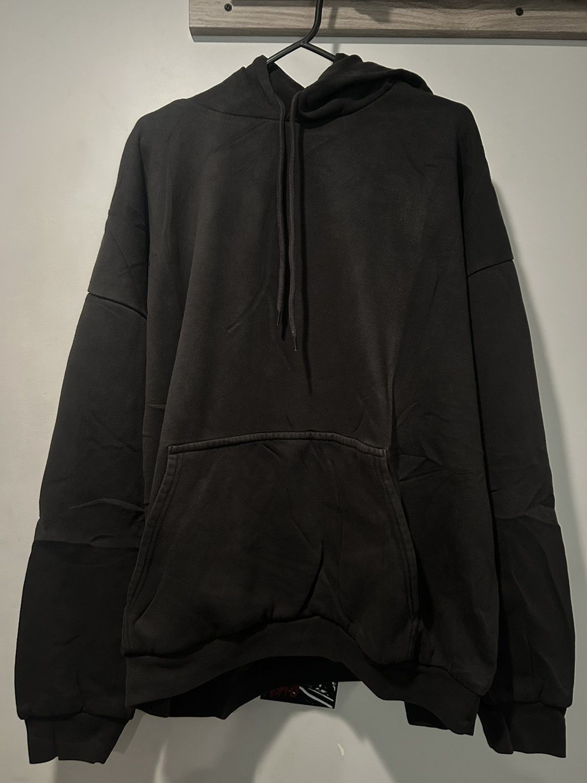 image of Balenciaga x Gap Yeezy Gap Hoodie Black M, Men's (Size Medium)