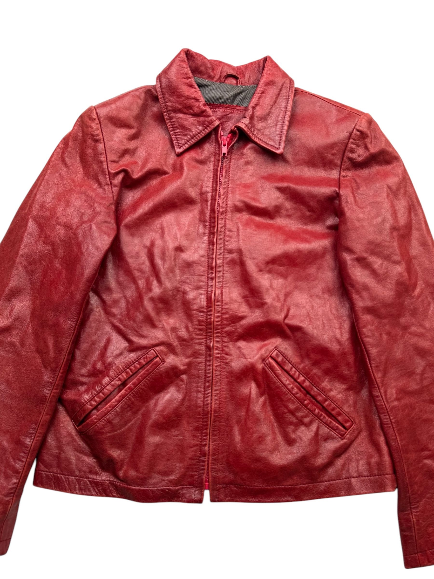 Japanese Brand Vintage Buffalo Leather Jacket W38(V9) Size M / US 6-8 / IT 42-44 - 2 Thumbnail