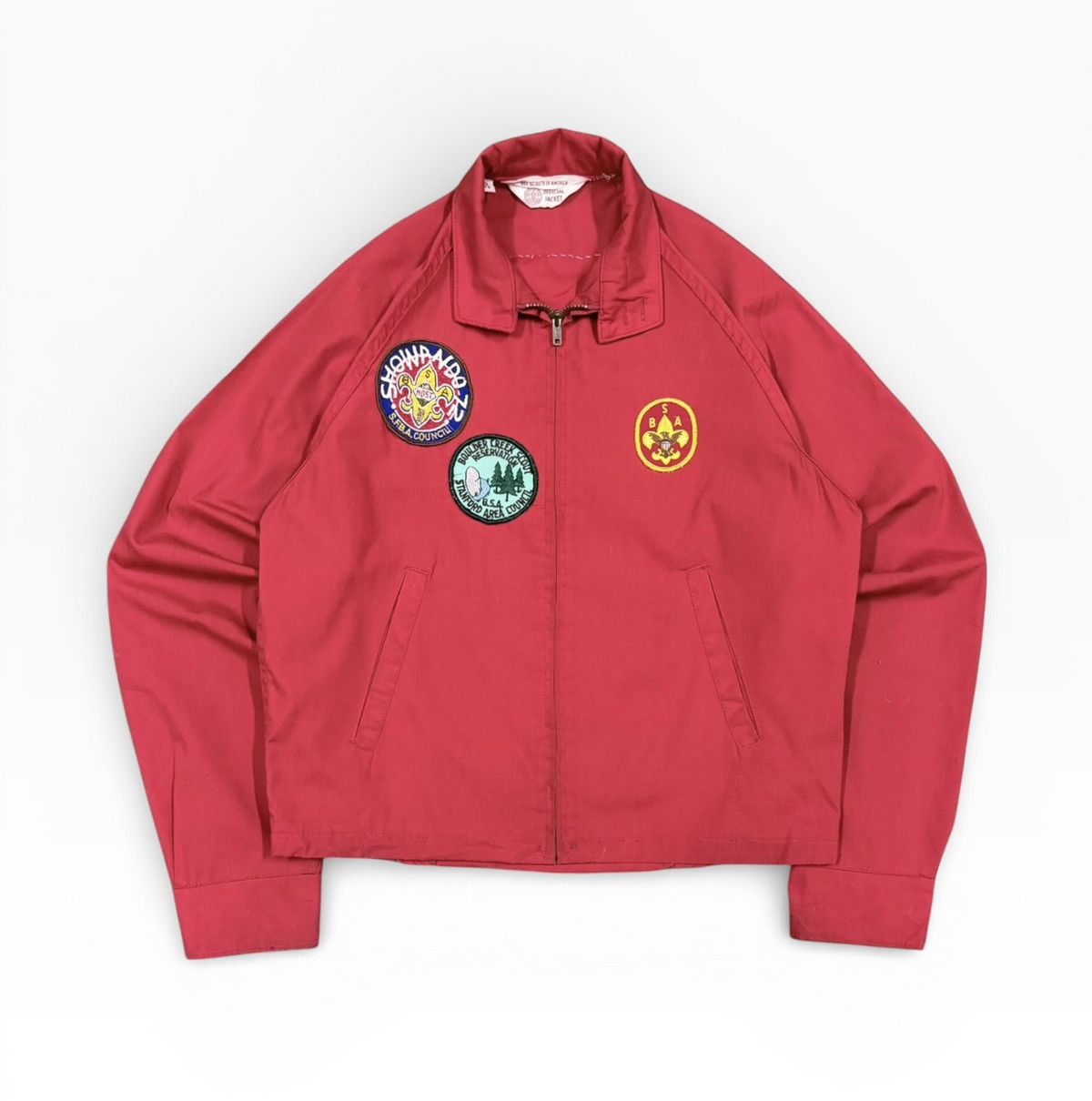 Vintage Vtg💥60’s Boys Scouts of America Patched Cotton Zipper Jacket Size US S / EU 44-46 / 1 - 2 Thumbnail