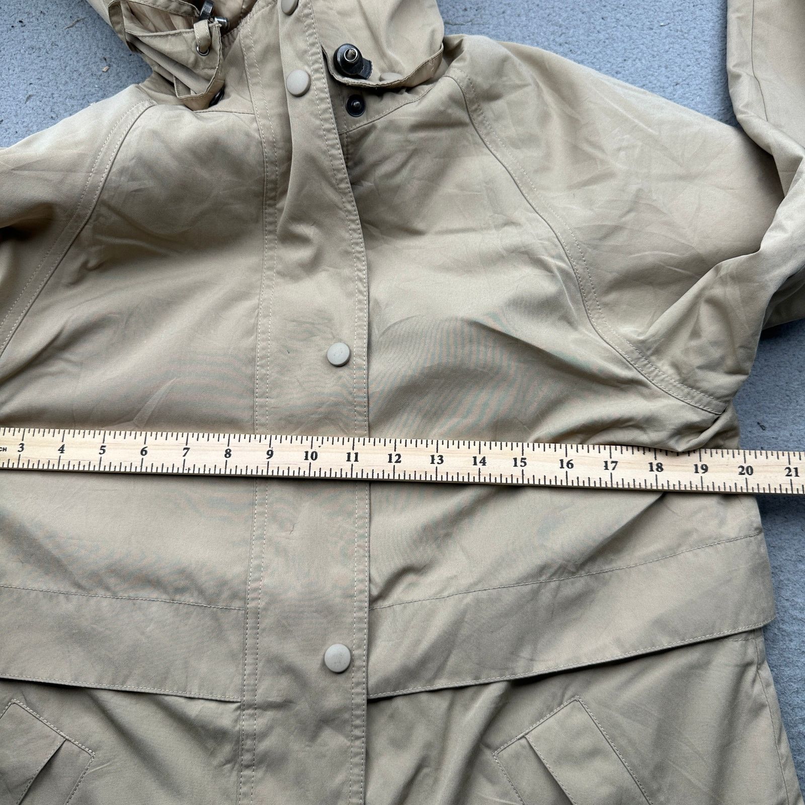 L.L. Bean LL Bean HJ60 Duster Vented Rain Trench Long Coat Women XS Size XS / US 0-2 / IT 36-38 - 3 Thumbnail