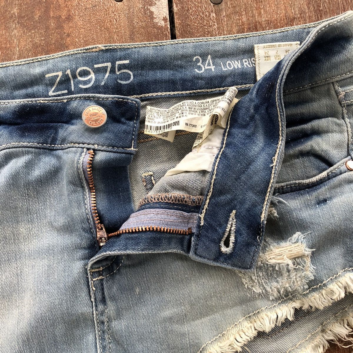 Zara Vintage Zara Z1975 Denim Short Pants Size 31" - 4 Thumbnail