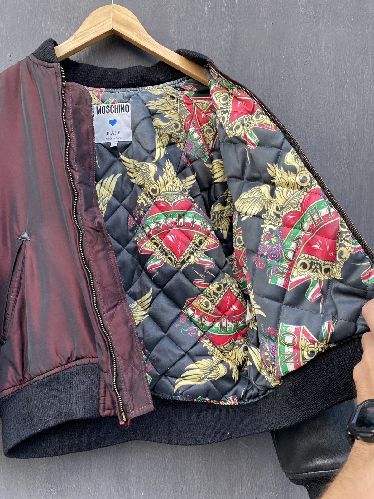 Moschino Moschino Jeans Vintage 80s Bomber jacket 42 made in italy Size M / US 6-8 / IT 42-44 - 16 Thumbnail