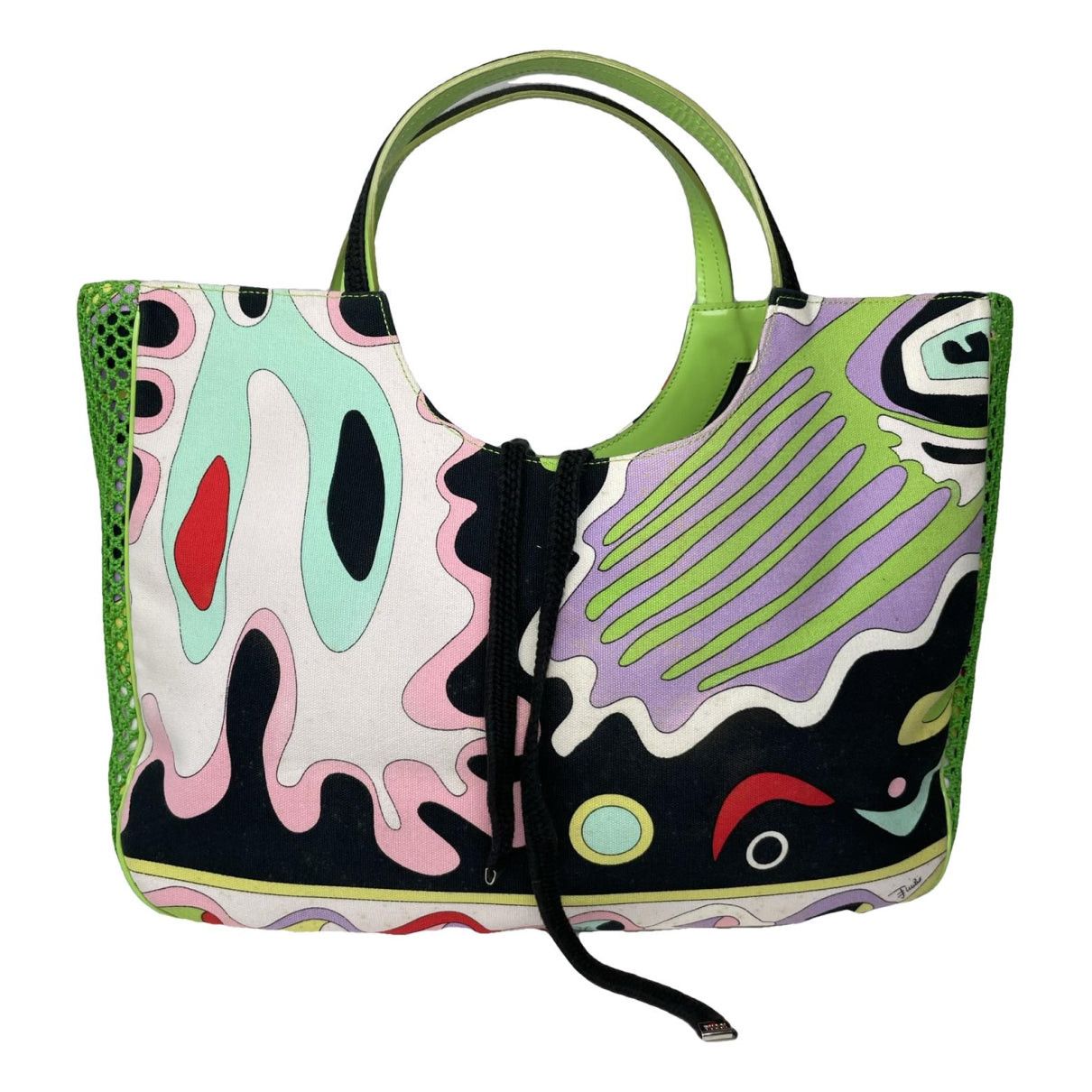 Emilio Pucci Multicolour Cotton Handbag Size ONE SIZE - 1 Thumbnail