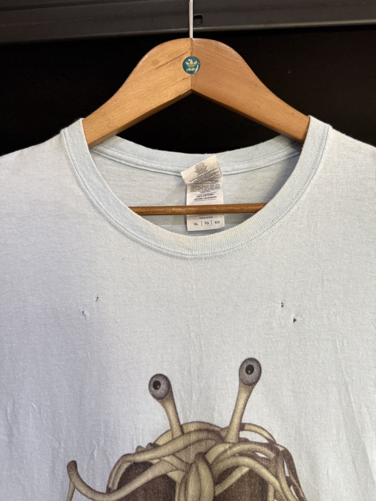 Band Tees × Vintage Vintage Pastafarian Promo Faded Tee Size US XL / EU 56 / 4 - 4 Thumbnail