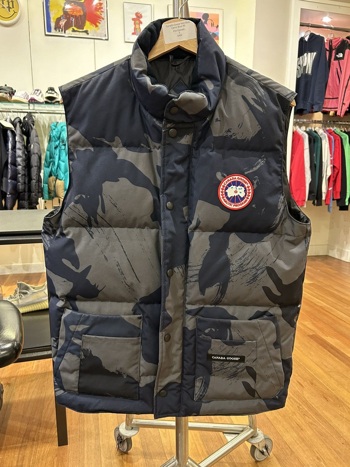 Canada Goose Canada Goose Vest Blue Camo Grailed