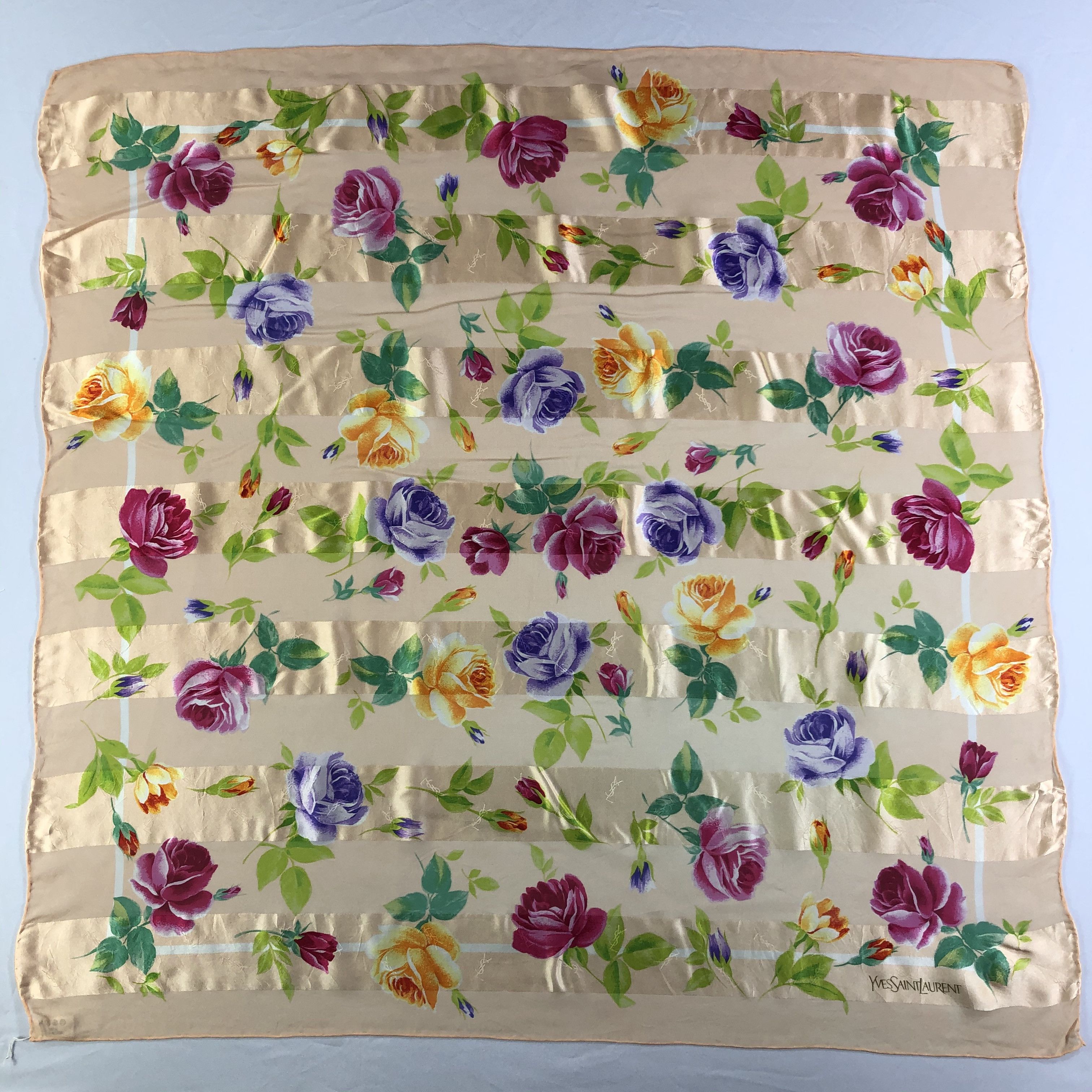 Vintage × Yves Saint Laurent Vintage Yves Saint Laurent Silk Scarf Size ONE SIZE - 2 Thumbnail