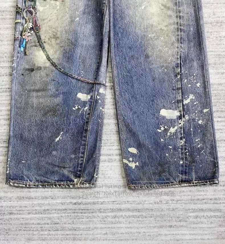 Acne Studios Acne Studios Digital Print 3D Printed Denim Pants Size 24" / US 00 / IT 34 - 3 Thumbnail