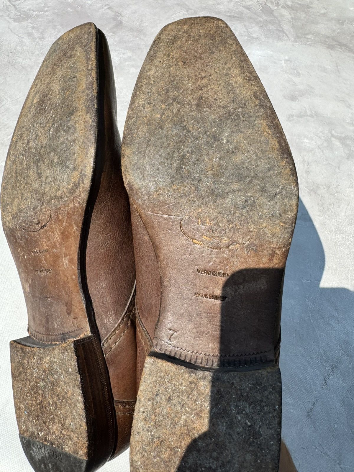 Prada Prada Derby Brown Leather Shoes Size US 7 / EU 40 - 8 Thumbnail