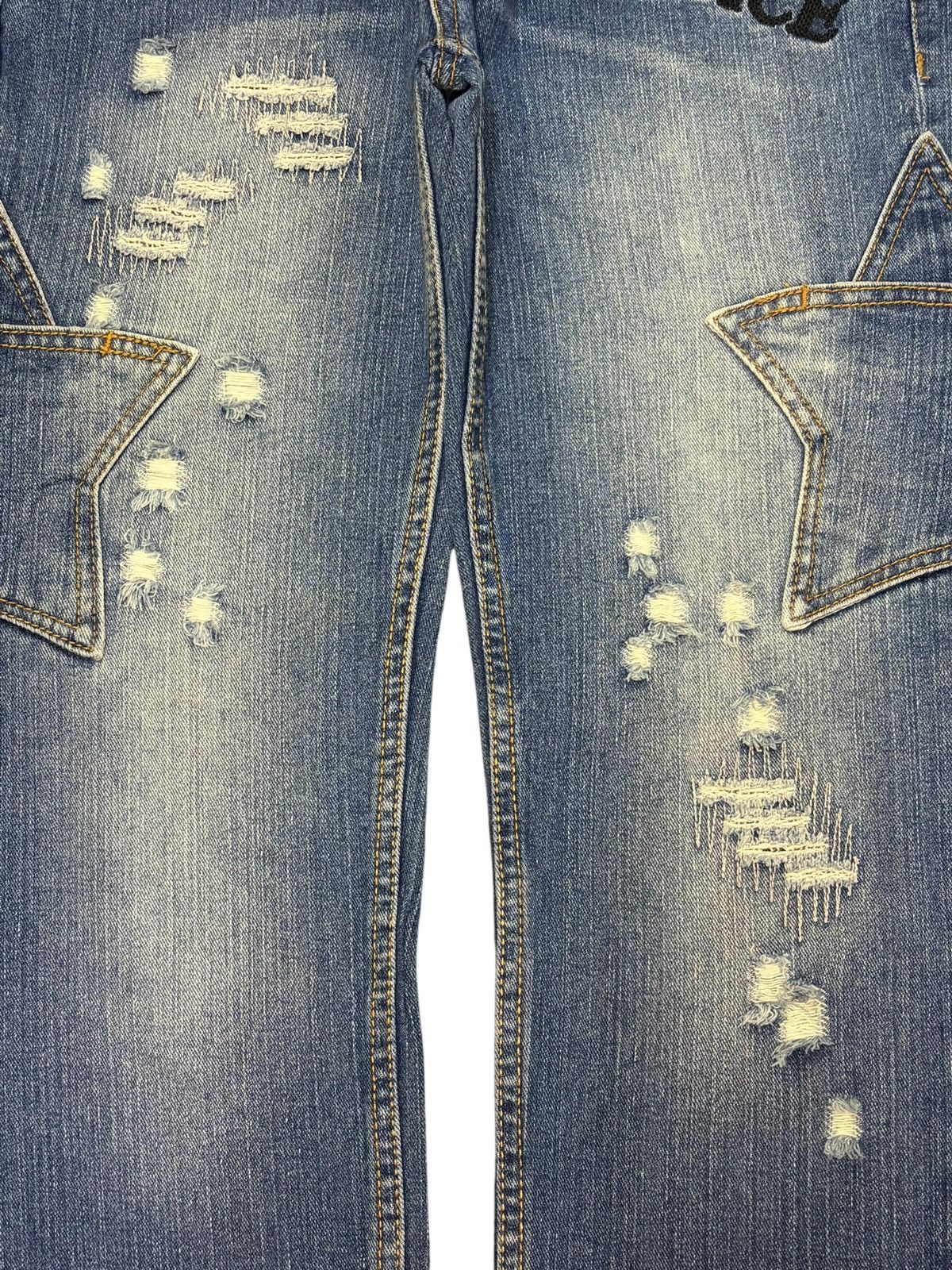 Ksubi Vintage Japanese Brand Cargo Star Distressed Jeans Size 31" - 3 Thumbnail