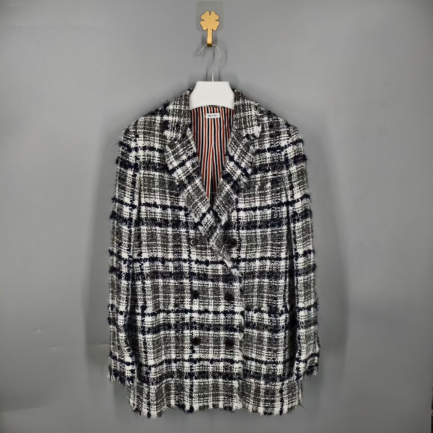 Thom Browne thom browne checked woven coat Size US M / EU 48-50 / 2 - 1 Thumbnail