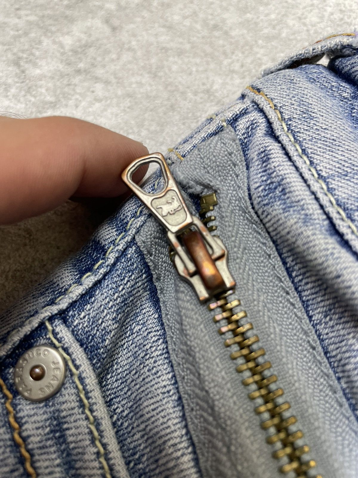 If Six Was Nine × Le Grande Bleu (L.G.B.) Distressed Ifsixwasnine Style Flare Denim Rockstar Grail LGB Size US 29 - 13 Thumbnail