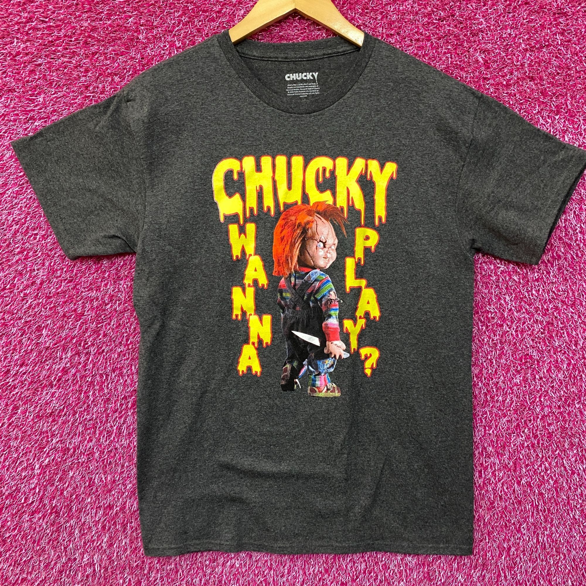 Other Chucky Wanna Play Graphic Design Gray T-Shirt Medium Size US M / EU 48-50 / 2 - 1 Thumbnail