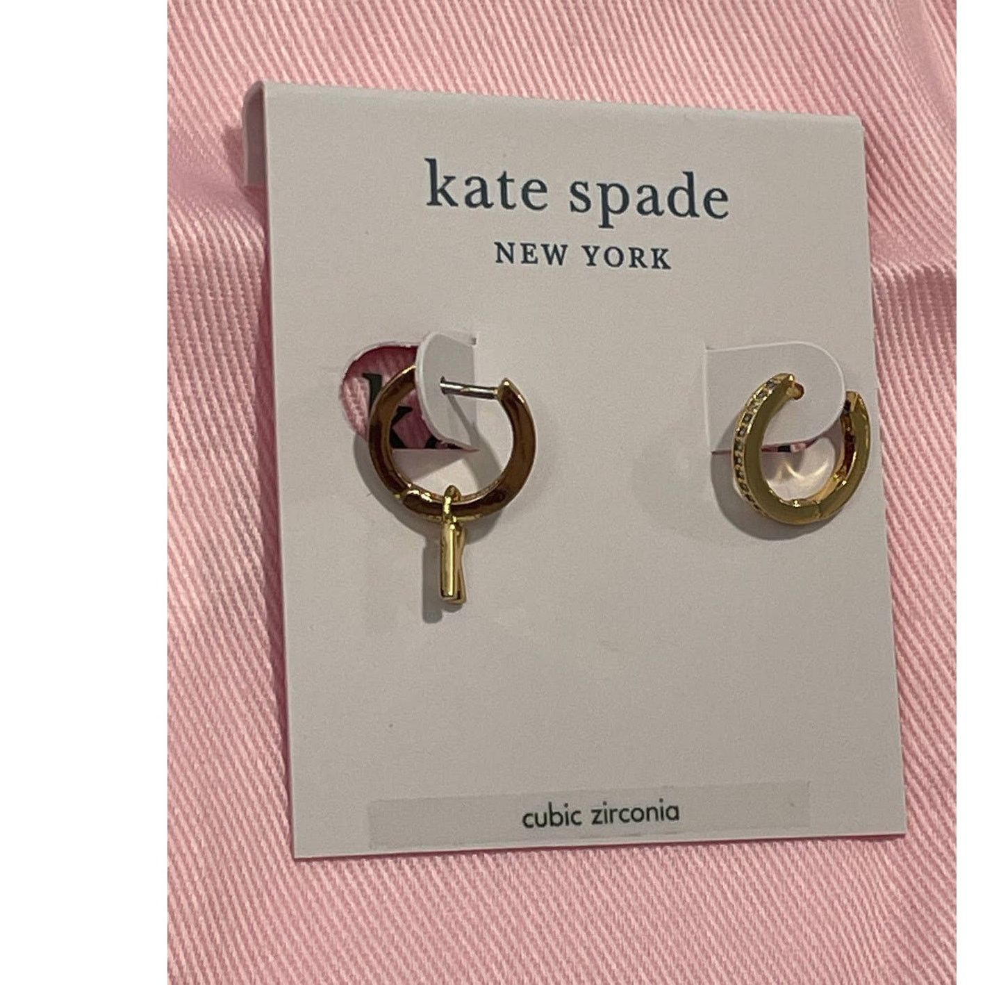 Kate Spade Kate Spade Tiny Twinkles k Huggies Letter K earrings New Size ONE SIZE - 6 Thumbnail