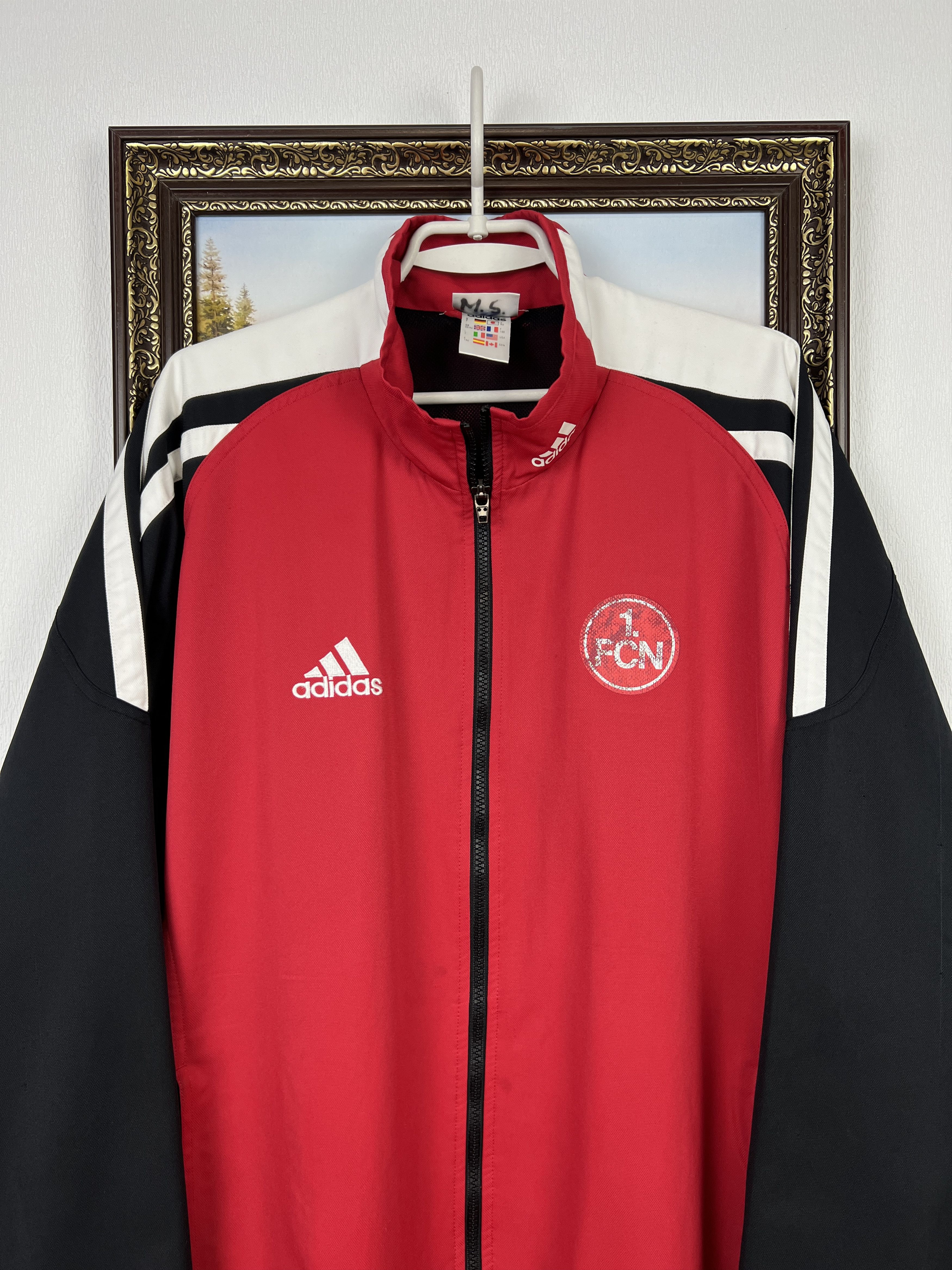 Adidas Vintage 90's Adidas Nurnberg Football Jacket Soccer Size US L / EU 52-54 / 3 - 2 Thumbnail