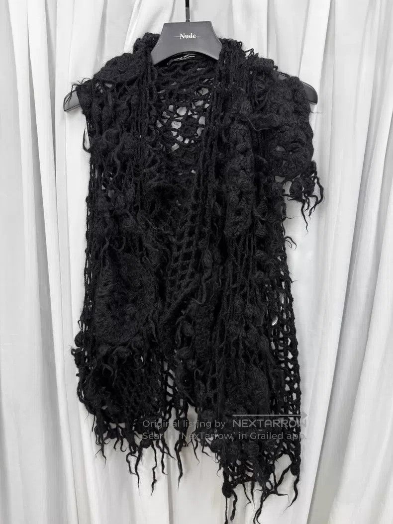 Junya Watanabe Junya Watanabe Mesh rose tank top| Size ONE SIZE - 1 Thumbnail
