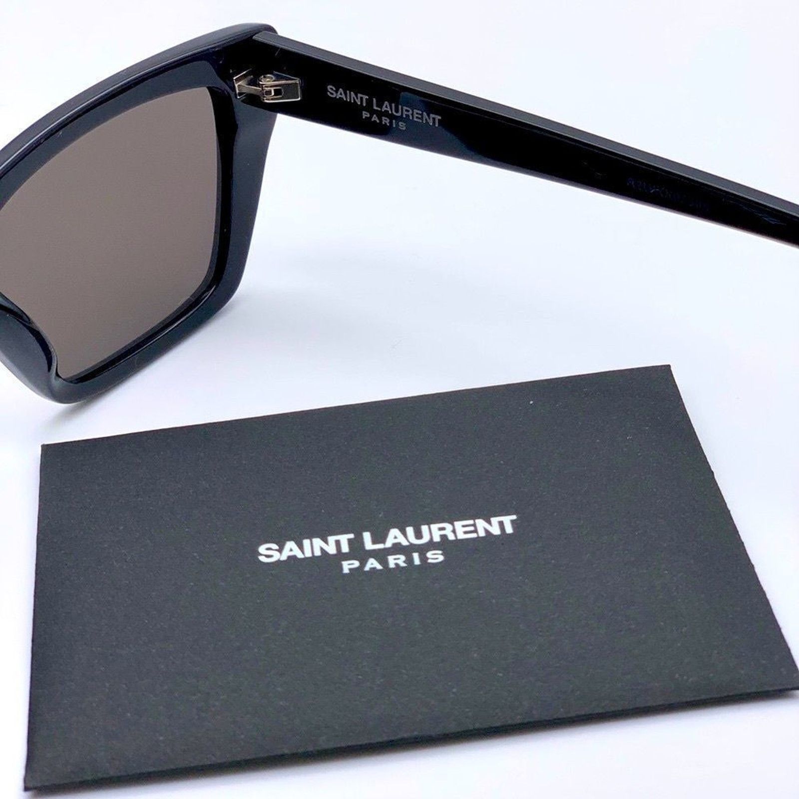 Saint Laurent Paris BRAND NWT Saint Laurent SL 276 Mica Black/Grey Sunglasses Size ONE SIZE - 7 Thumbnail