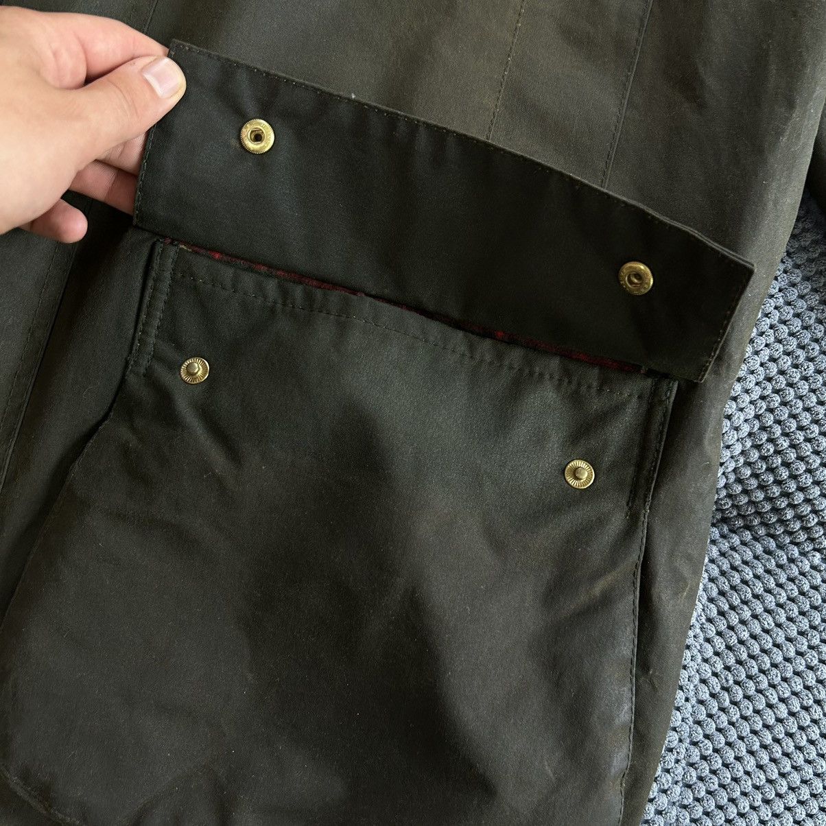 Barbour Barbour Northumbria C46 Vintage Heavy Green Waxed Jacket Size US XXL / EU 58 / 5 - 16 Thumbnail