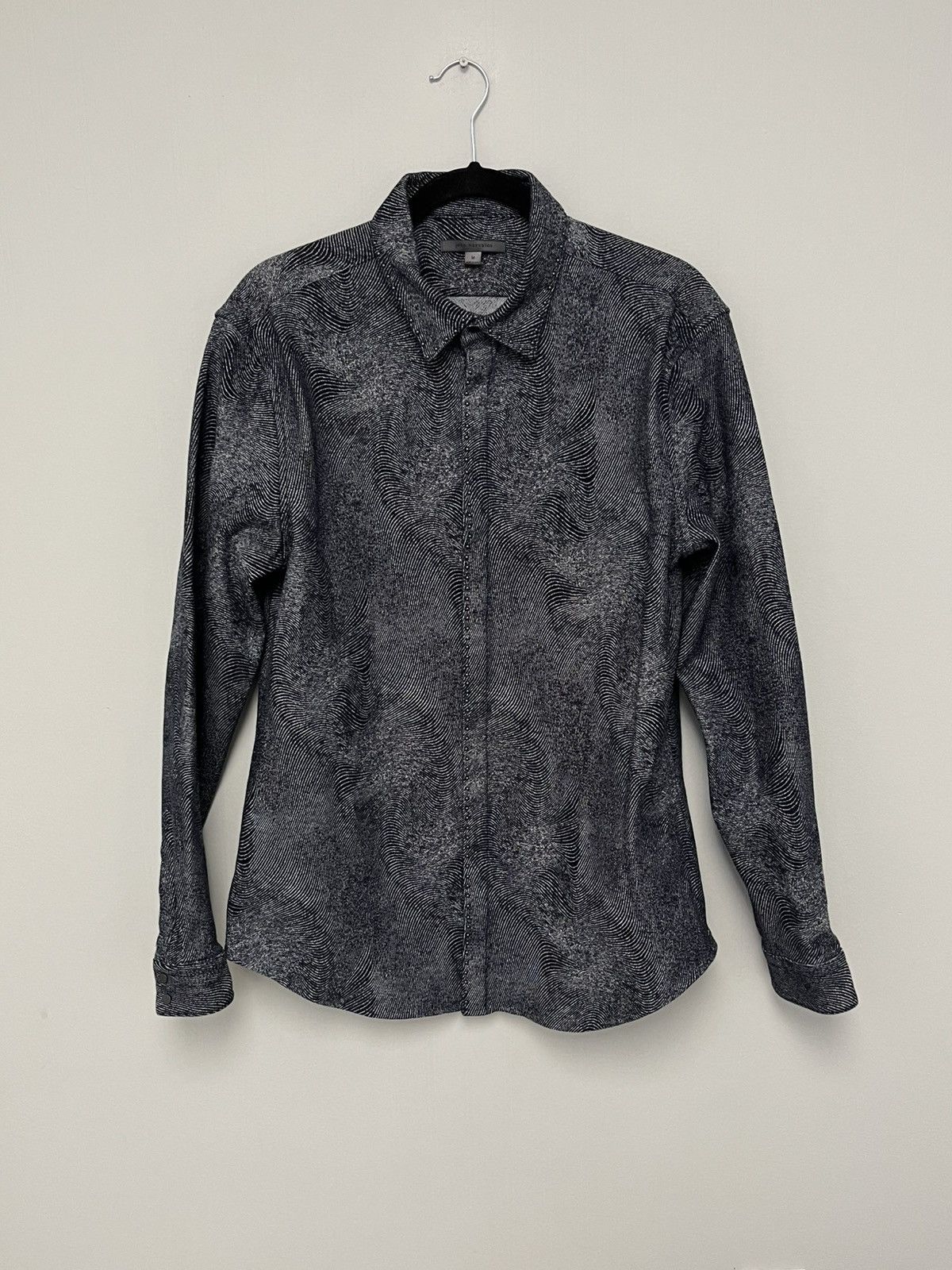 John Varvatos studded Japanese denim Jase Shirt. Medium Size US M / EU 48-50 / 2 - 8 Thumbnail