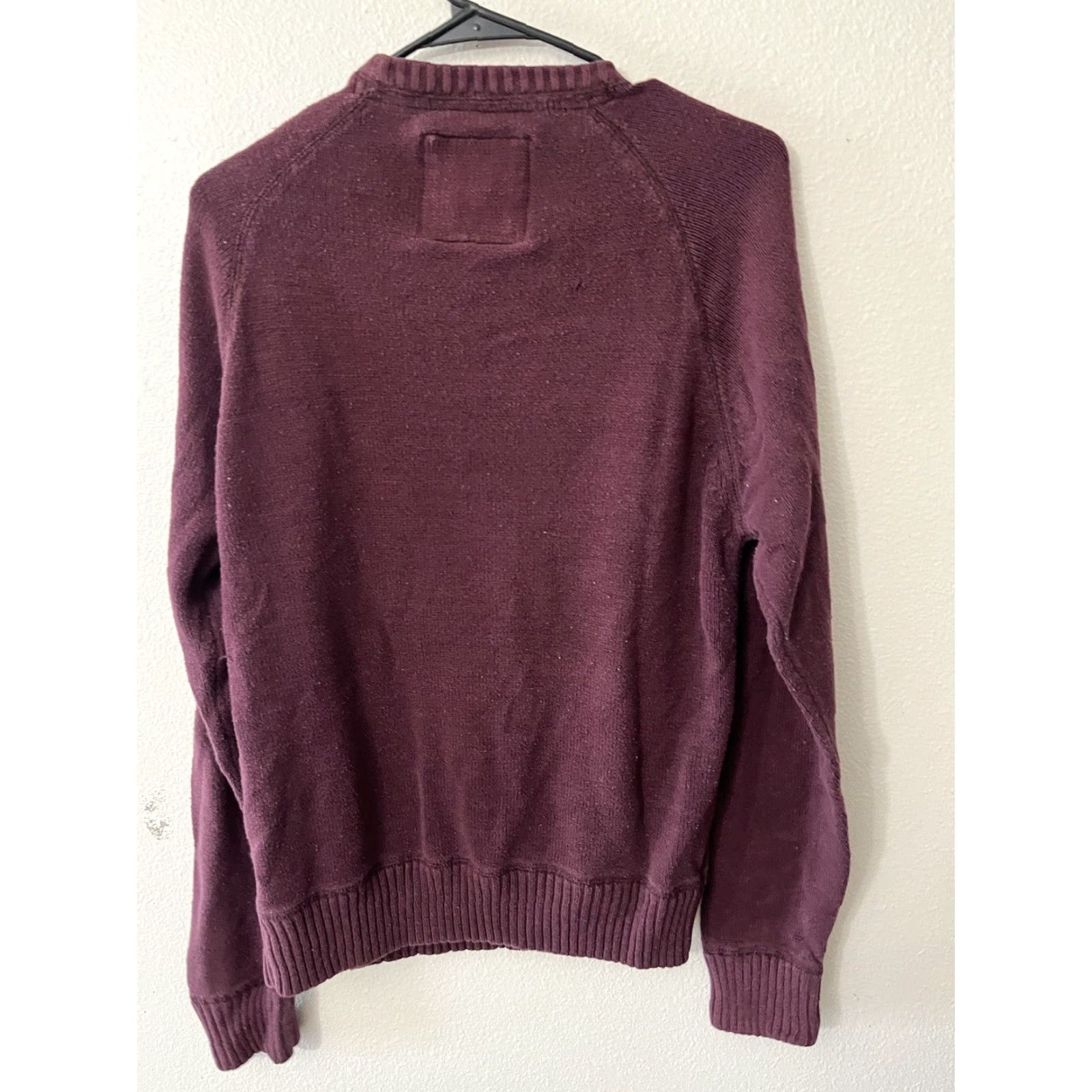 Vintage AeroPostale Sweater Mens XL Long Sleeve Crew Neck Pullover Knit Maroon Burguundy Classic Brand Mens XL Sweater Size US XL / EU 56 / 4 - 3 Thumbnail