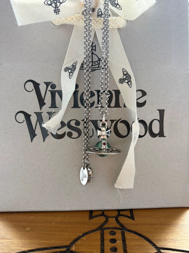 Vivienne Westwood Vivienne Westwood Medium mint green necklace Size ONE SIZE - 2 Thumbnail