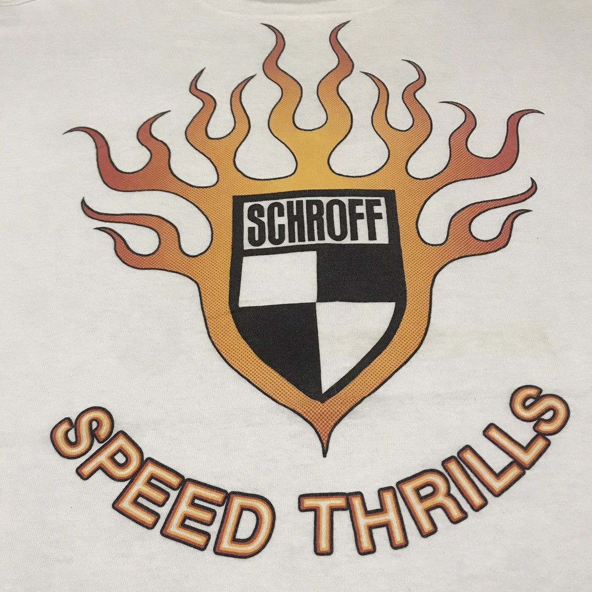 Schott × Vintage VINTAGE SCHROFF GRAPHIC SKATEBOARDS 90s RARE TEE Size US XL / EU 56 / 4 - 3 Thumbnail