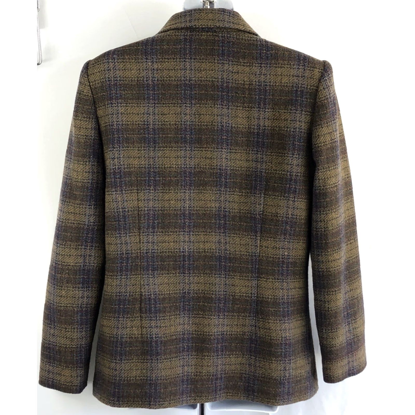 Vintage VINTAGE Requirements Jacket Women 8 Wool Plaid Zip Pockets Tweed Lined Bohemian Preppy Fall Winter Size M / US 6-8 / IT 42-44 - 3 Thumbnail