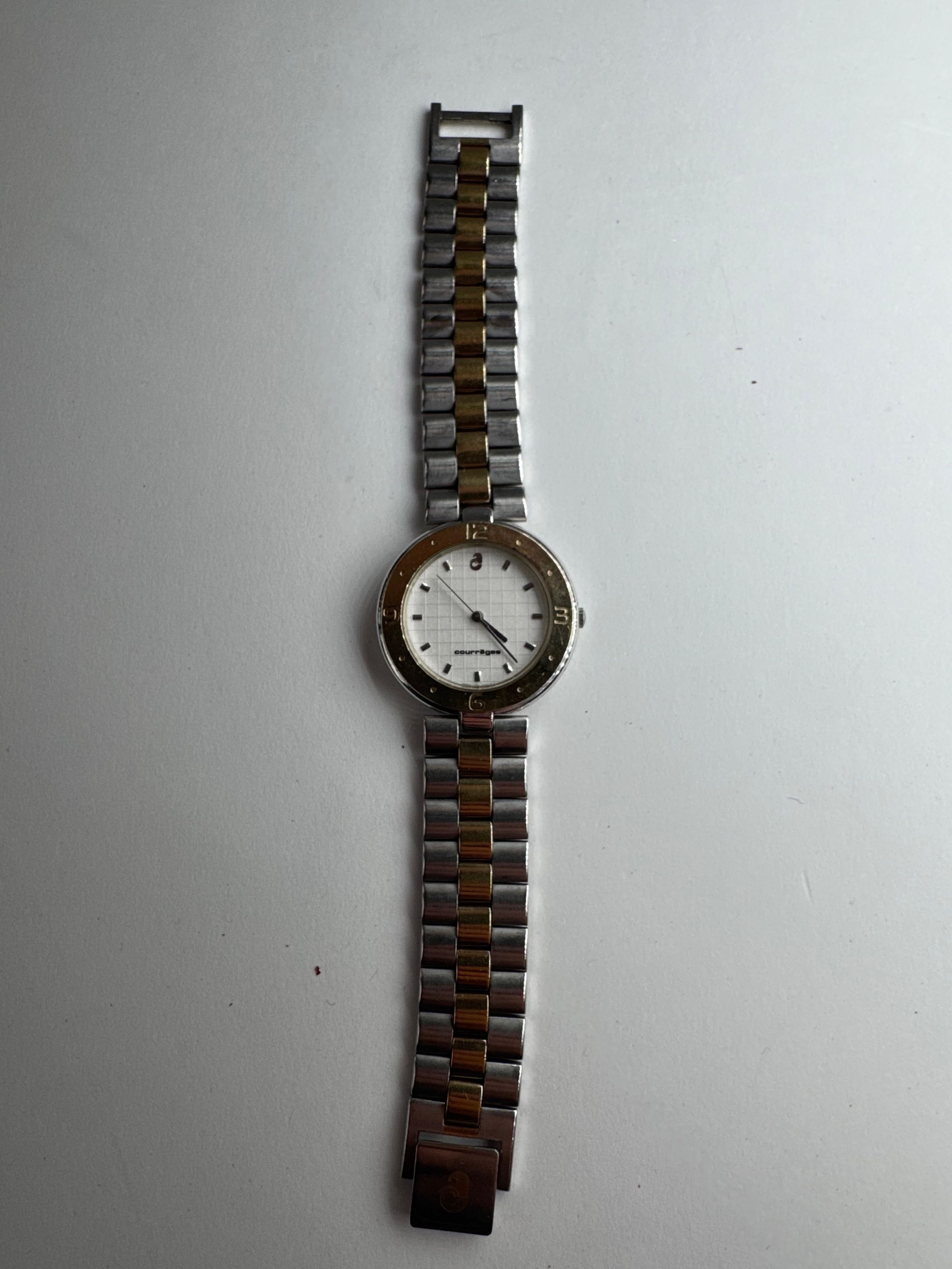 Courreges Vintage Steel Watch Silver / Gold Size ONE SIZE - 1 Thumbnail