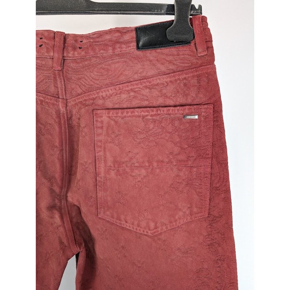 Amiri o1rshd1 Bandana Jacquard Pant in Sun Dried Tomato Size US 32 / EU 48 - 15 Thumbnail