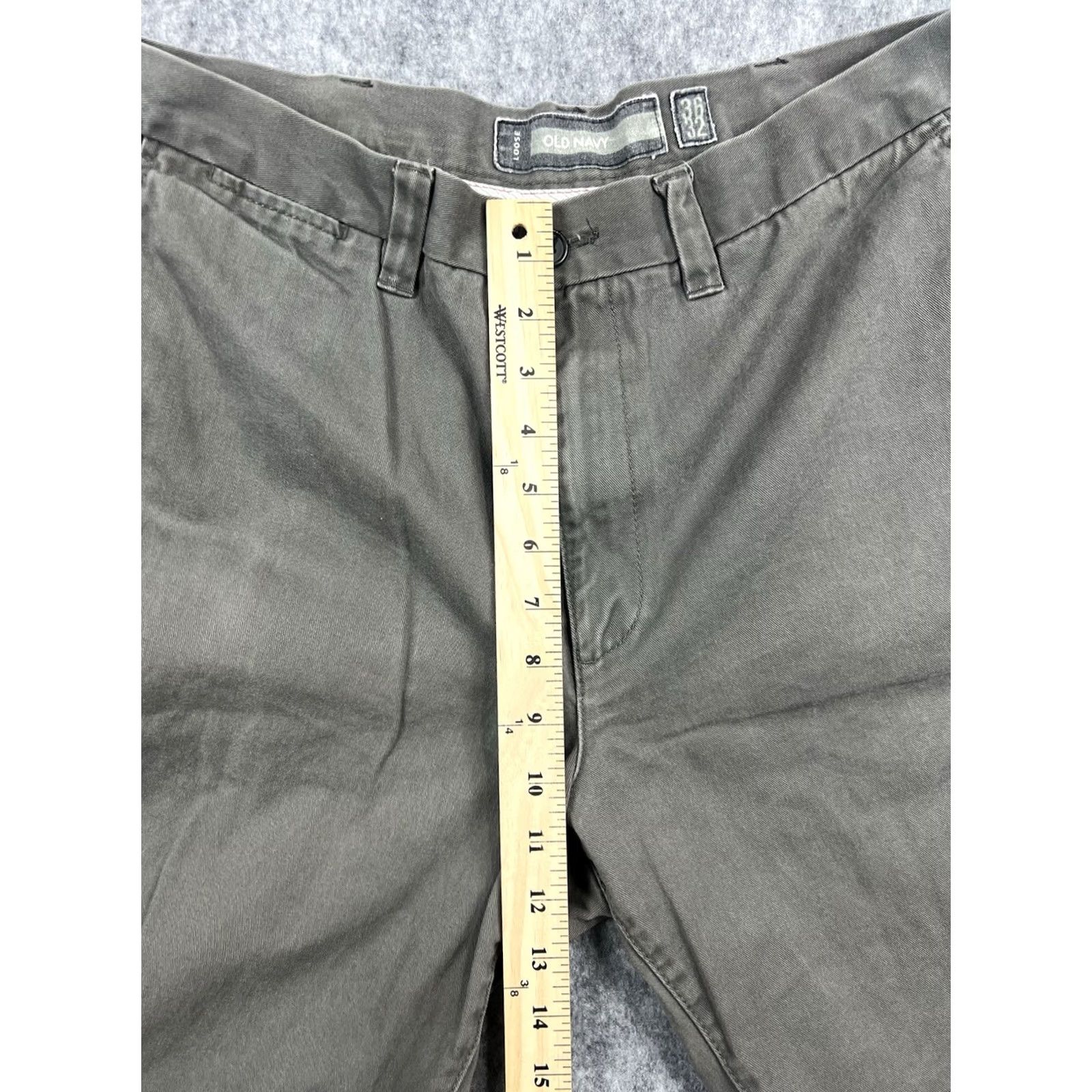 Old Navy NAVY Old Navy Mens Gray Cotton Chino Pants Straight Fit Workwear/Outdoor 36x32 Size US 36 / EU 52 - 3 Thumbnail