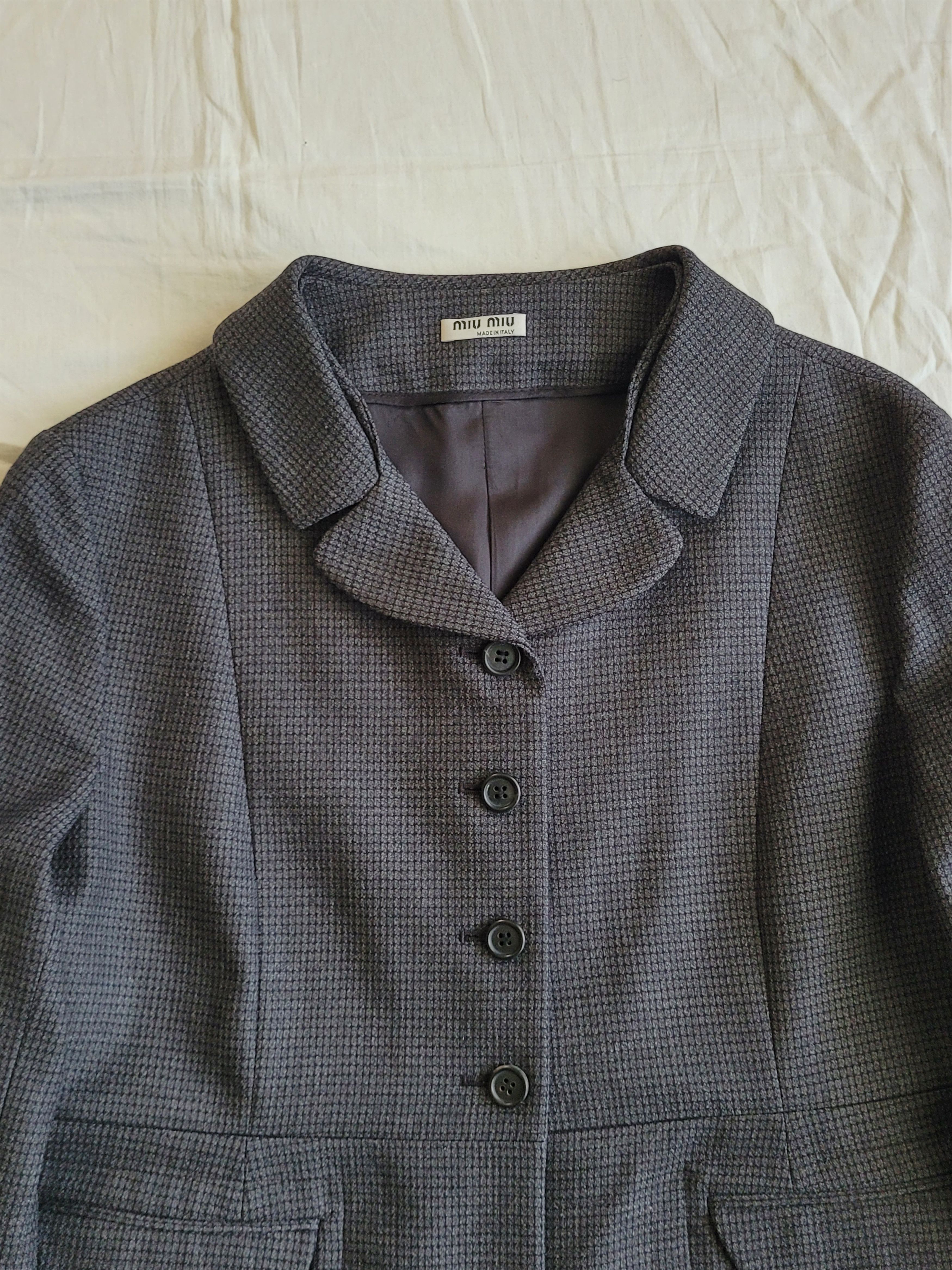 Miu Miu Miu Miu early2000s cute woolen short jacket Size L / US 10 / IT 46 - 2 Thumbnail
