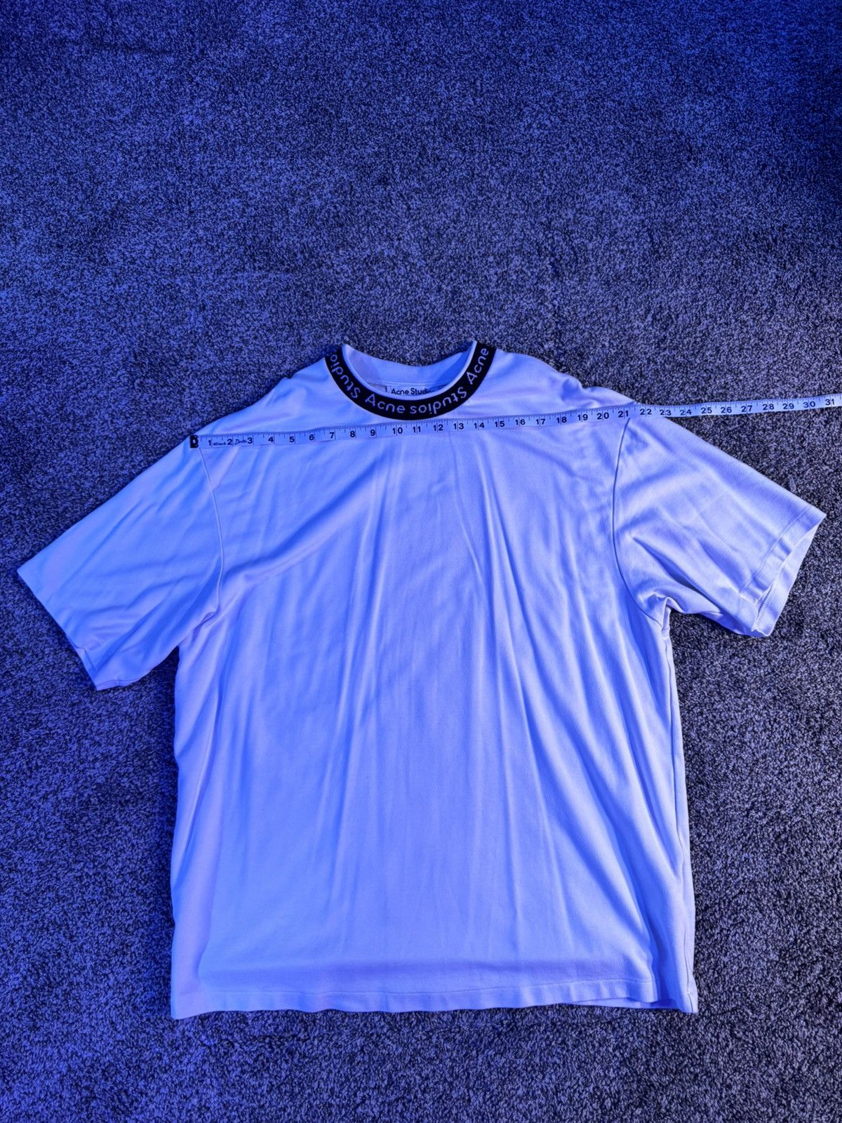 Acne Studios Acne Studios Logo Binding Short Sleeve T-Shirt White Size US XL / EU 56 / 4 - 2 Thumbnail