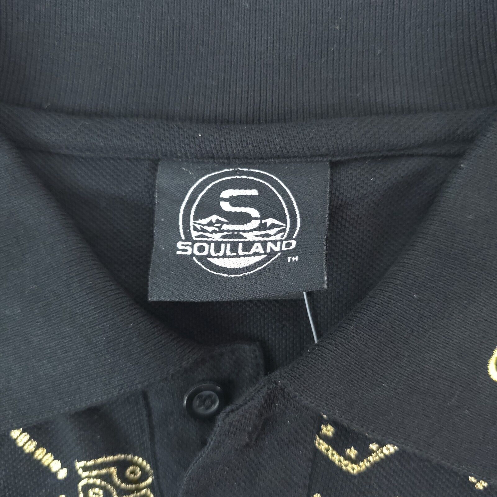 Soulland Soulland Polo Shirt XL Cancer Zodiac Astrology Celestial Y2K Size US XL / EU 56 / 4 - 5 Thumbnail