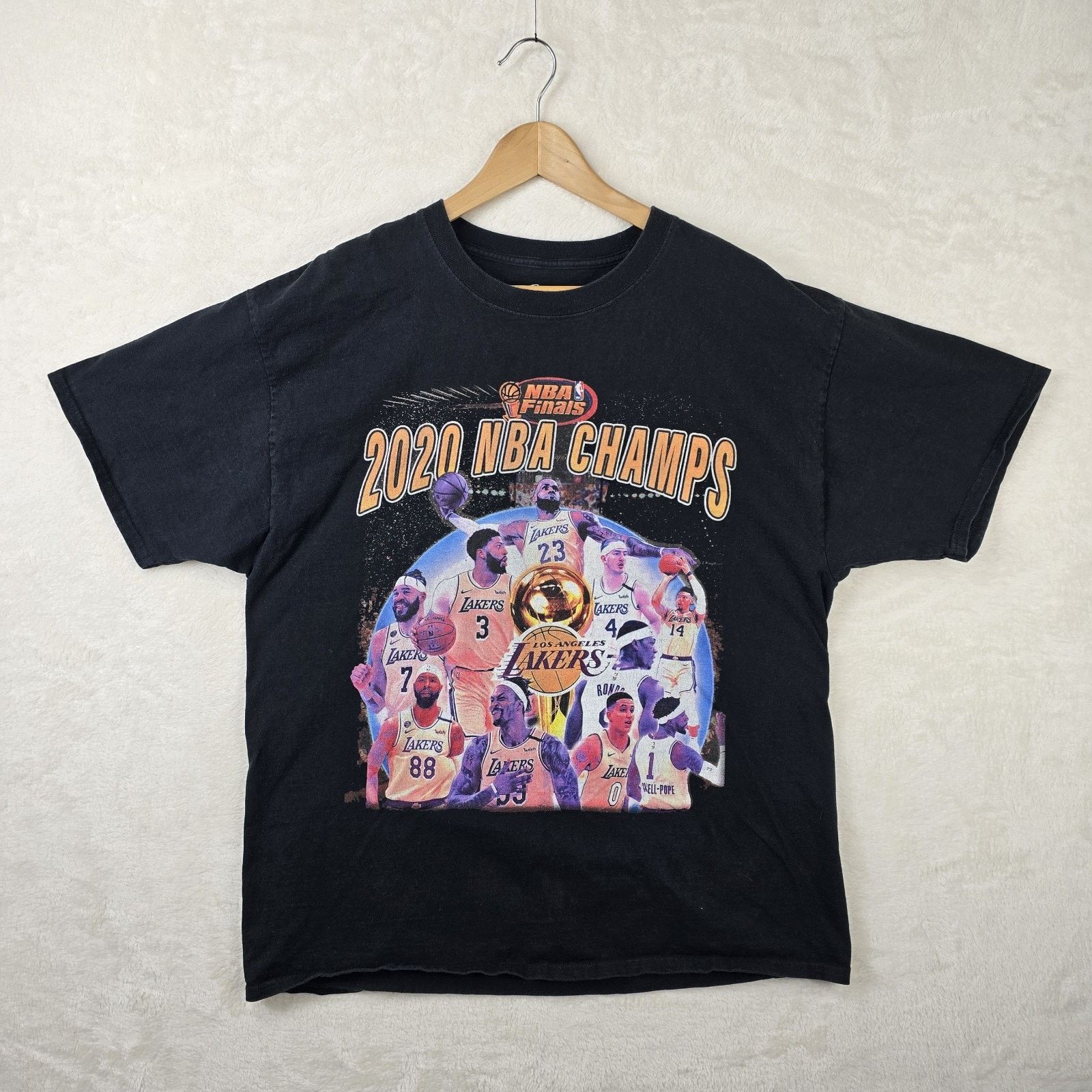 Other Los Angeles Lakers 2020 NBA Finals Champs Black Shirt XL Size US XL / EU 56 / 4 - 2 Thumbnail