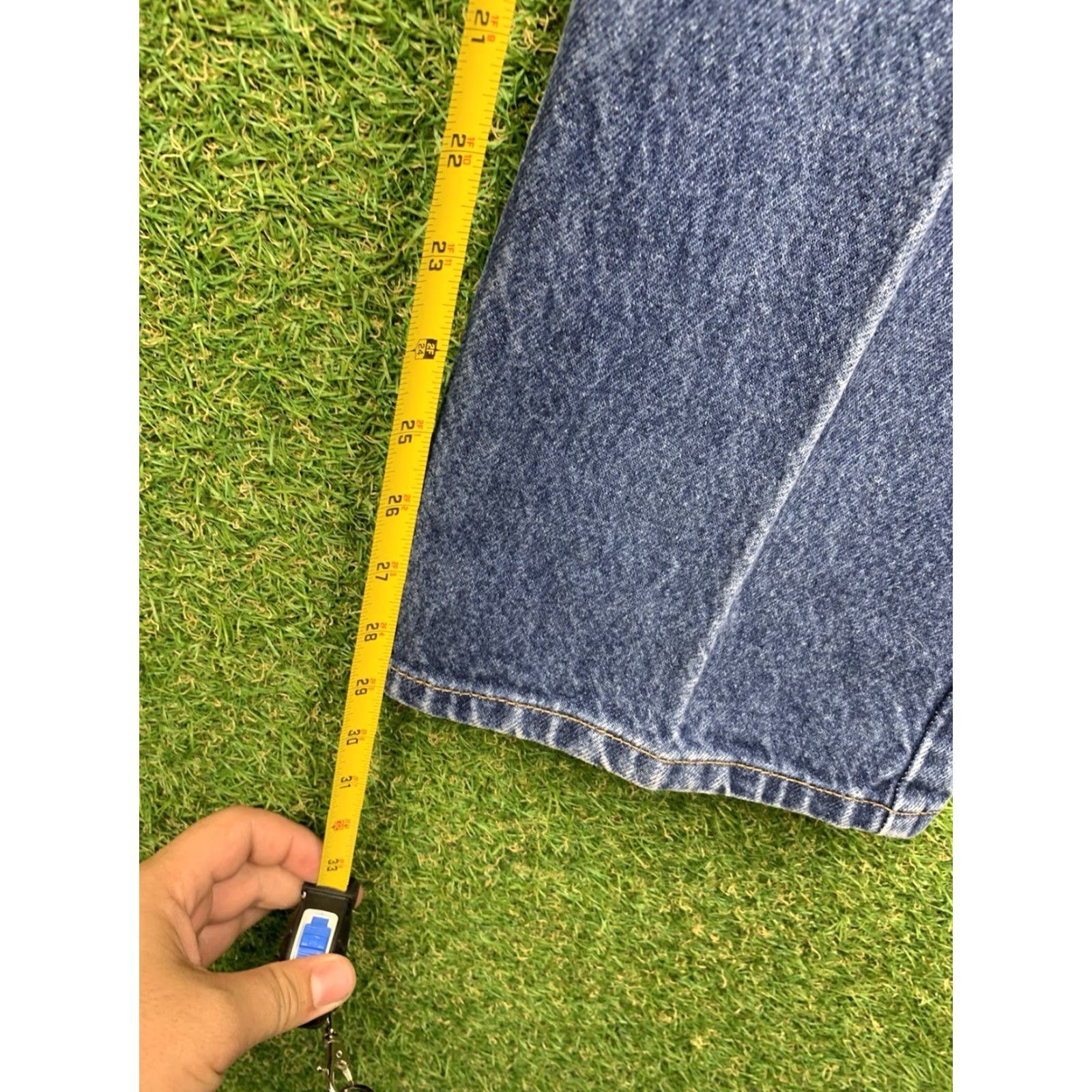 Levi's VINTAGE Levi's 515 Jeans Womens Regular Bootcut 8 Short Blue Denim 5-Pocket Pockets Zip Fly 100% Cotton USA Size 30" / US 8 / IT 44 - 3 Thumbnail