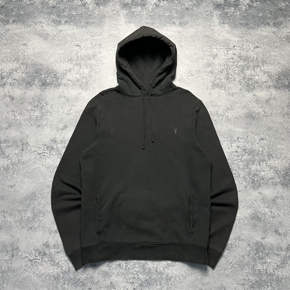 Allsaints Vintage Allsaints Basic Black Pocket Hoodie Streetwear Size US M / EU 48-50 / 2 - 1 Thumbnail