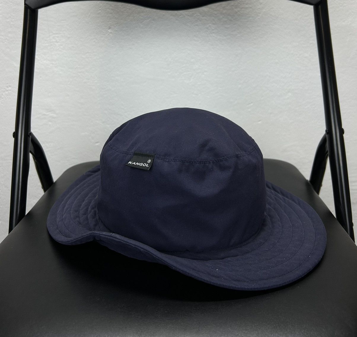 Kangol × Vintage Kangol Vintage Bucket Hat Navy Size ONE SIZE - 1 Thumbnail