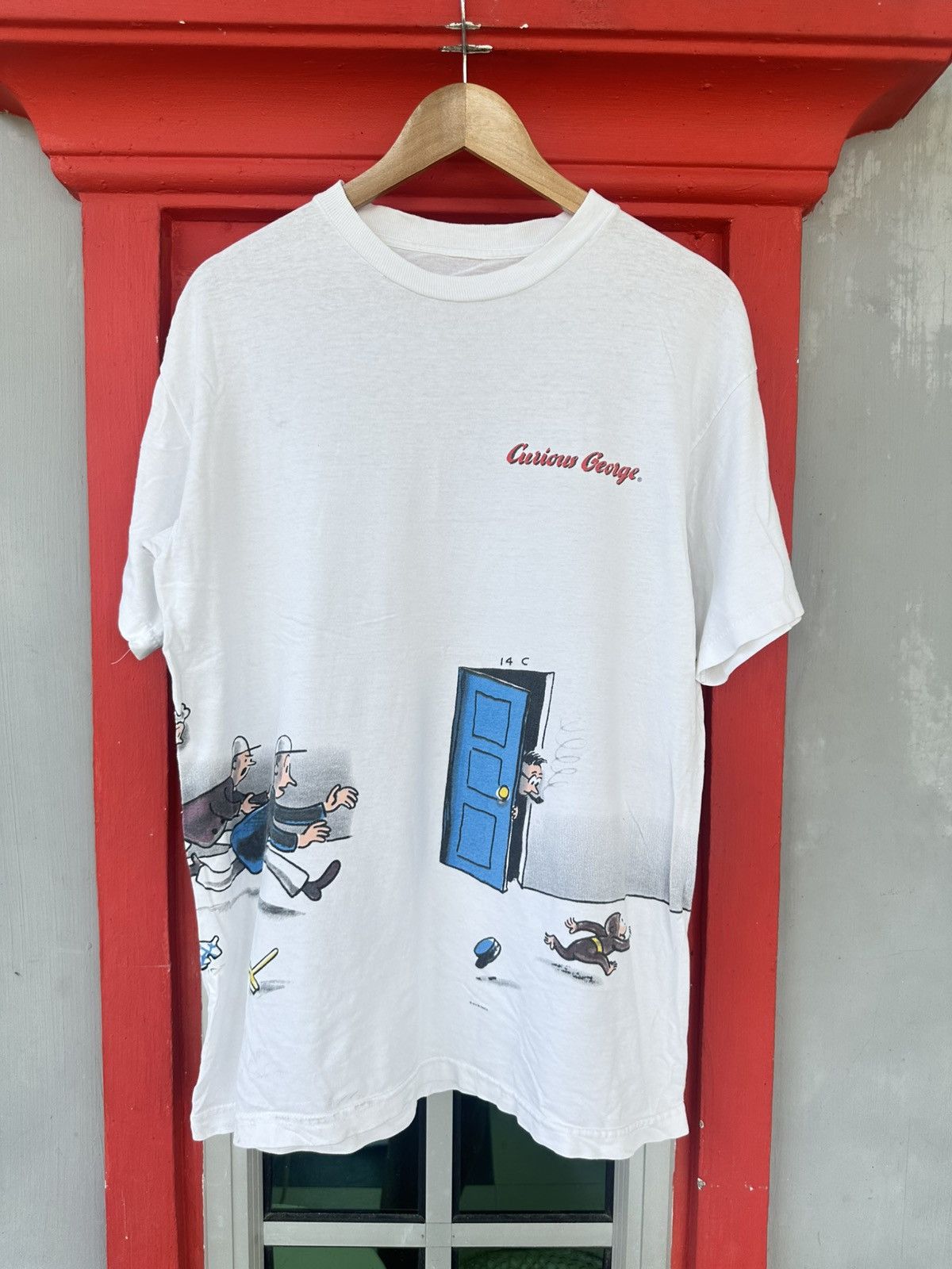 Vintage Vintage 90s Curious George Tee Size US L / EU 52-54 / 3 - 1 Thumbnail