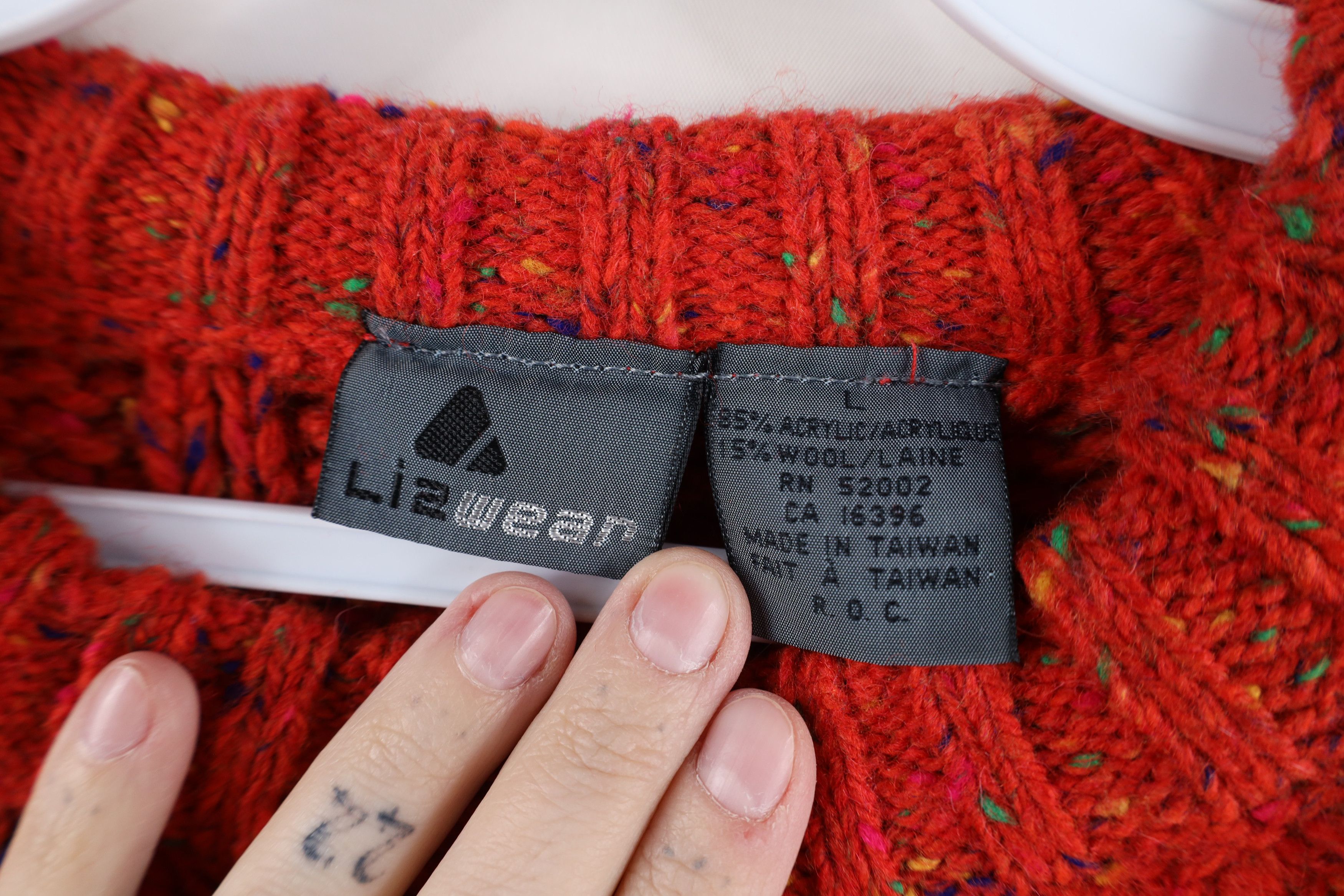 Vintage Vintage 90s Wool Blend Fisherman Chunky Cable Knit Sweater Size L / US 10 / IT 46 - 5 Thumbnail