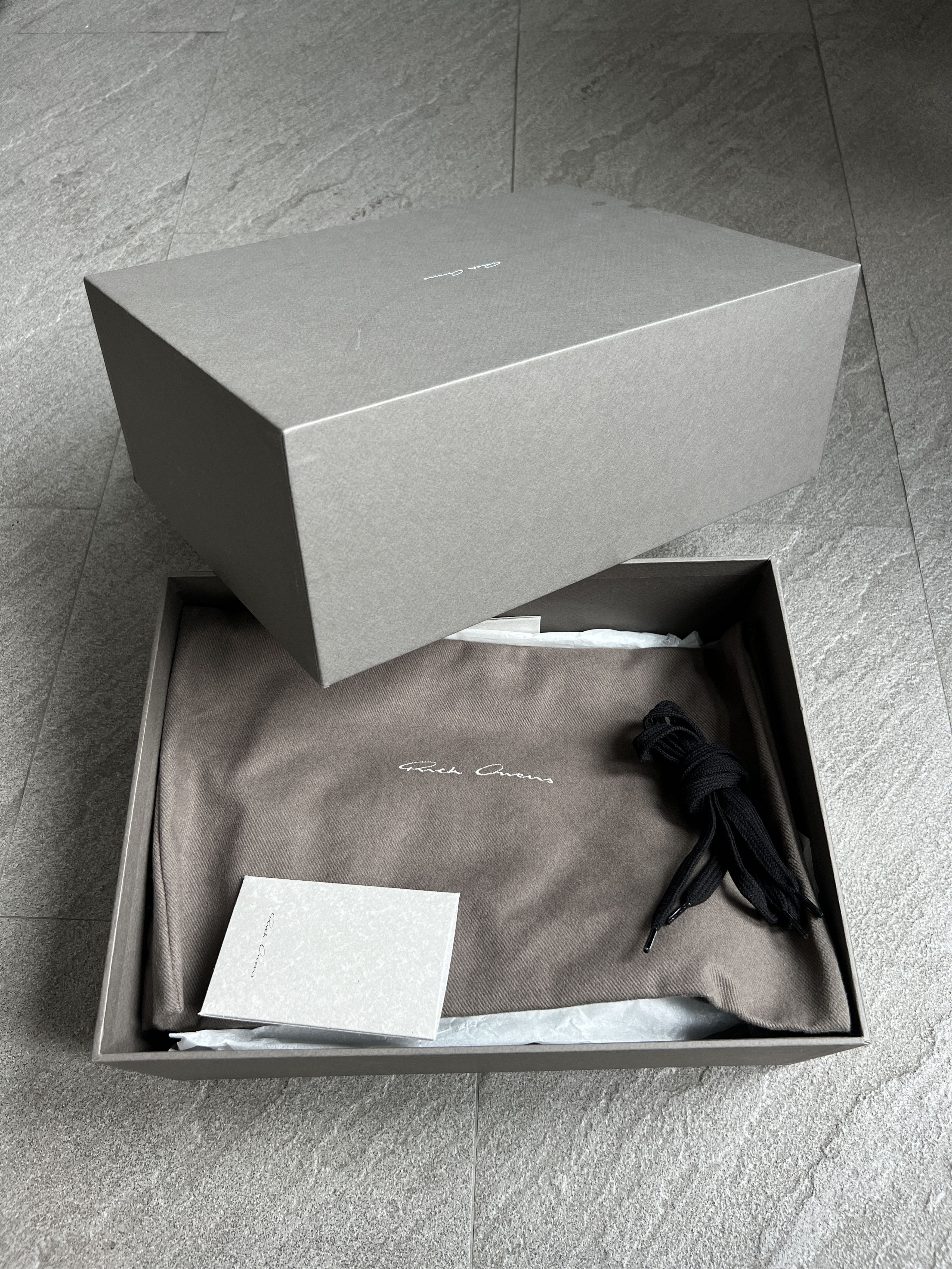 Rick Owens Rick Owens Ramones Low Sneakers Black Milk EU43 New w/ Box Size US 10 / EU 43 - 14 Thumbnail