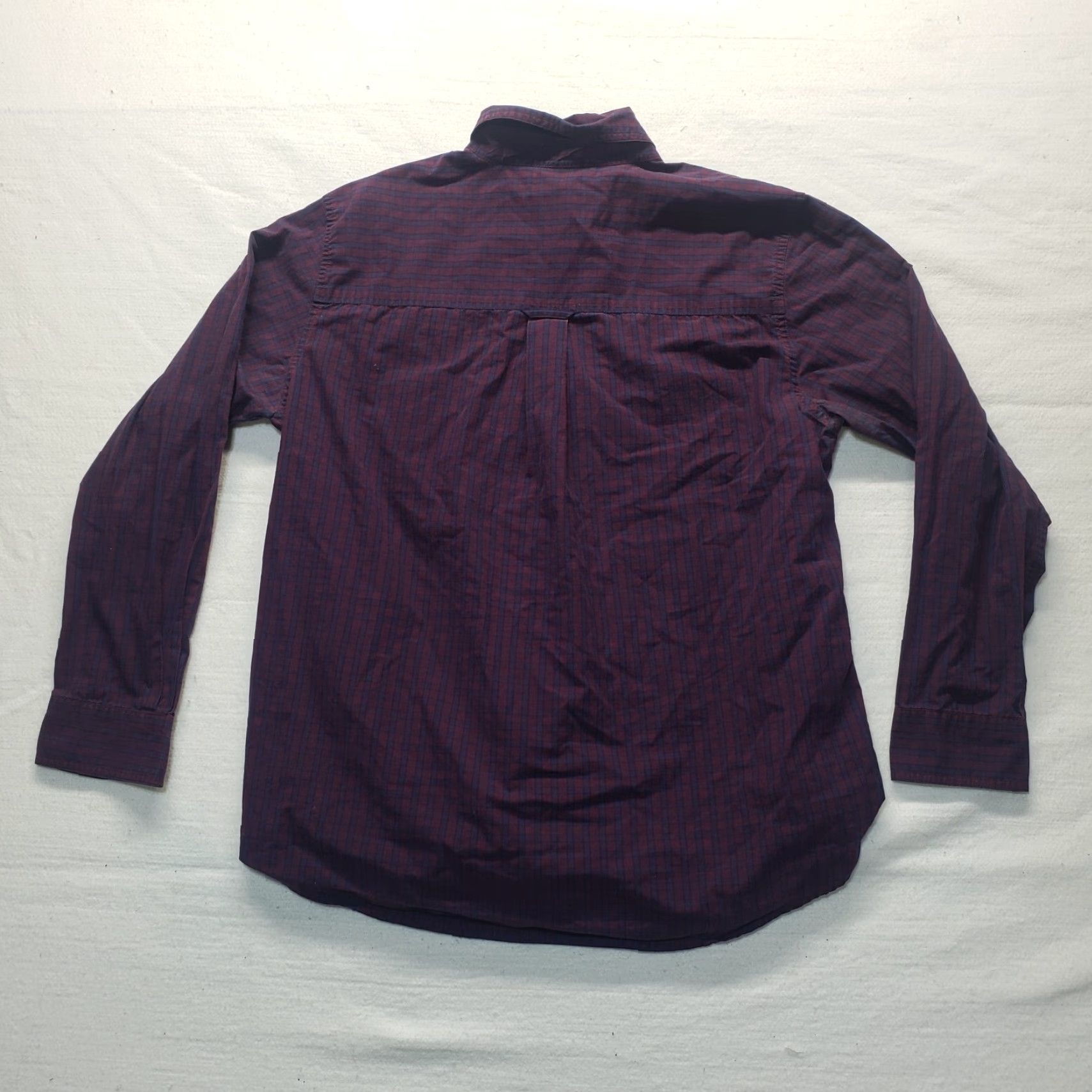 Chaps Chaps Shirt Easy Care Button-Up Purple Plaid Long Sleeve Men's Large M XL? Size US M / EU 48-50 / 2 - 8 Thumbnail