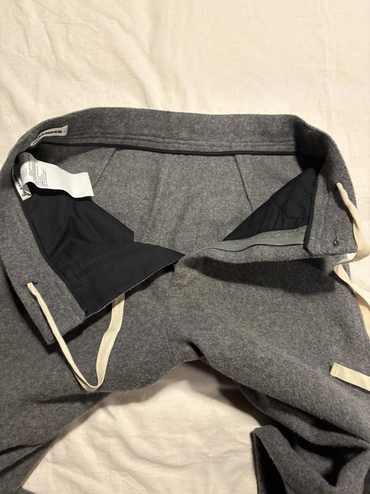 Jil Sander Jil Sander thick wool wide leg trousers. Size US 30 / EU 46 - 3 Thumbnail