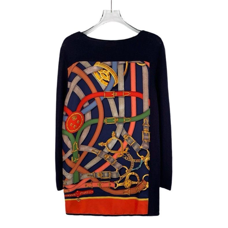 Hermes Hermes Colorful Print Long Sleeve Top-2506 Size XXS / US 00 / IT 34 - 2 Thumbnail