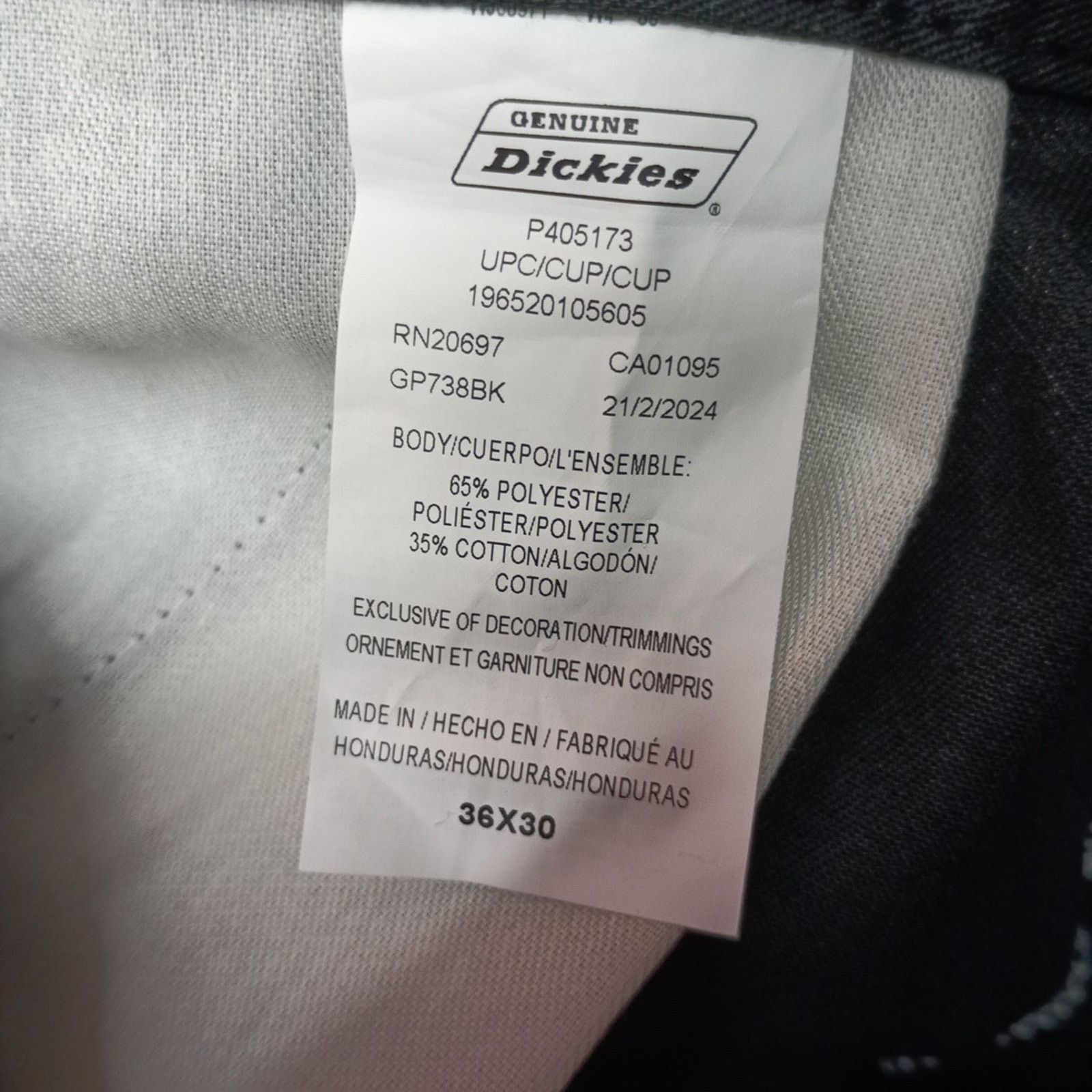 Dickies Dickies Loose Fit Double Knee Work Pants Men's 36x30 Black Size US 36 / EU 52 - 5 Thumbnail