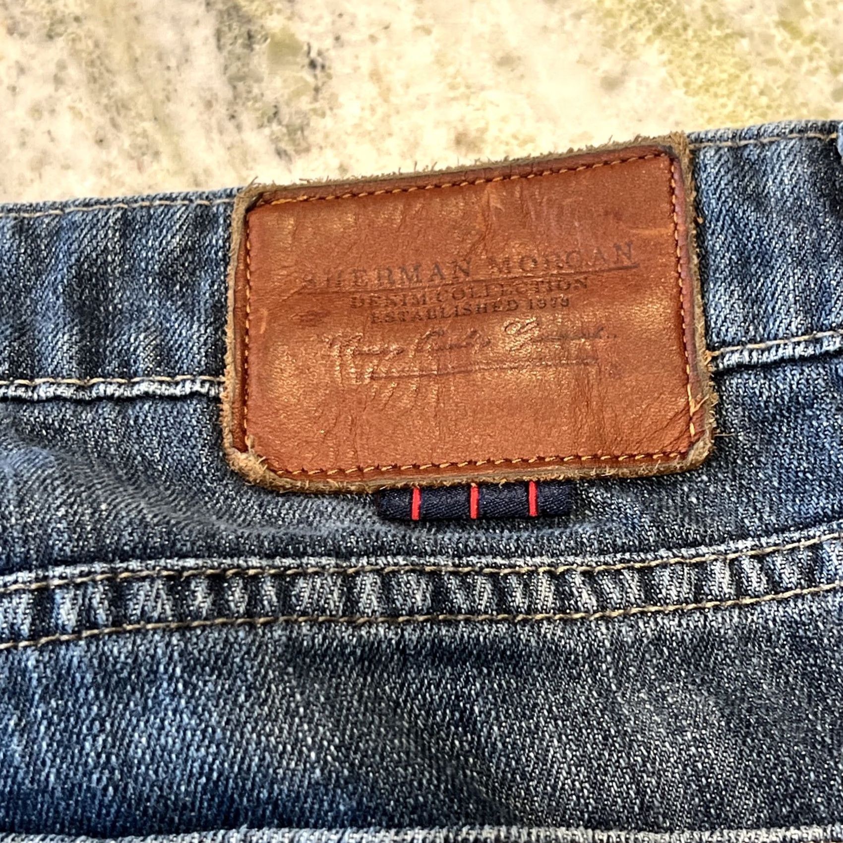 Vintage Sherman Morgan Jeans Men's 34 Pants Blue 5 Pocket Medium Wash Mexico Size US 34 / EU 50 - 6 Thumbnail