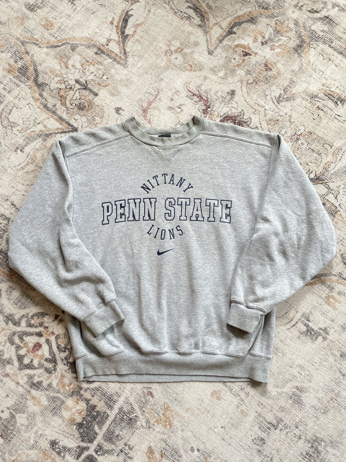 Vintage Penn State Nittany Lions Mid Check Crewneck Sweater