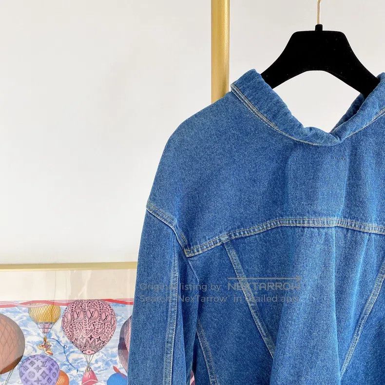 Balenciaga Balenciaga Blue Denim Jacket Size XS / US 0-2 / IT 36-38 - 5 Thumbnail