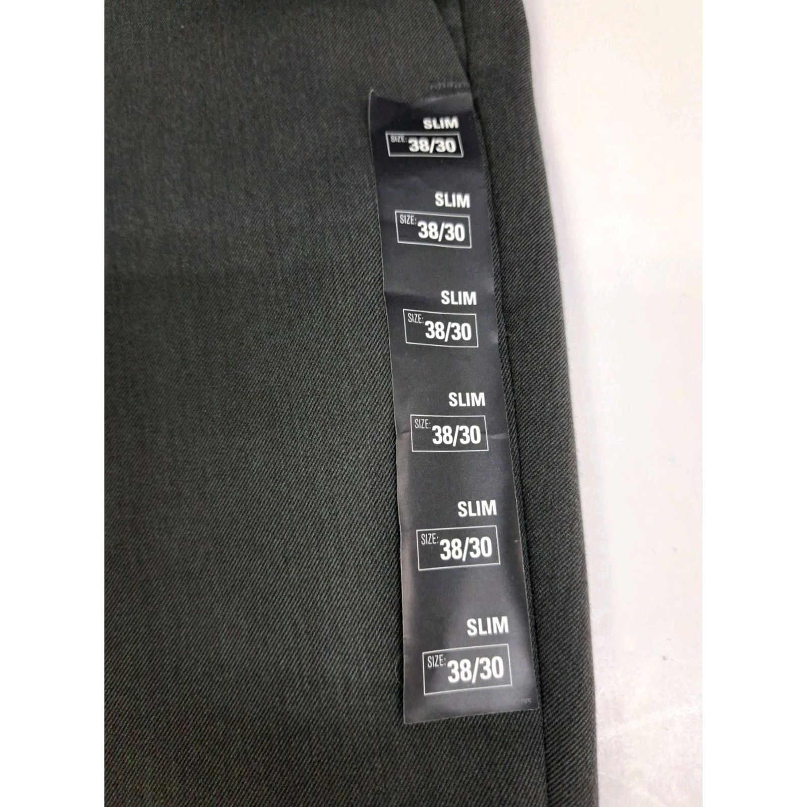 Apt. 9 Apt. 9 Mens Performance Dress Pants Slim Fit Stretch 38/30 Charcoal - Flat Front, Zip, Pockets, Machine Washable, Workwear, City, Slim, Regular, Men Size US 38 / EU 54 - 4 Thumbnail