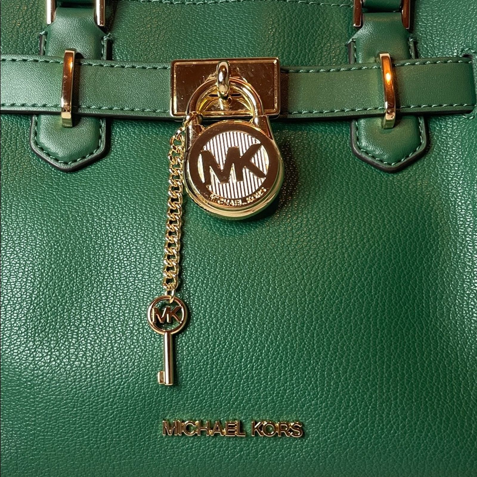 Michael Kors Michael Kors Hamilton Green Satchel Size ONE SIZE - 3 Thumbnail