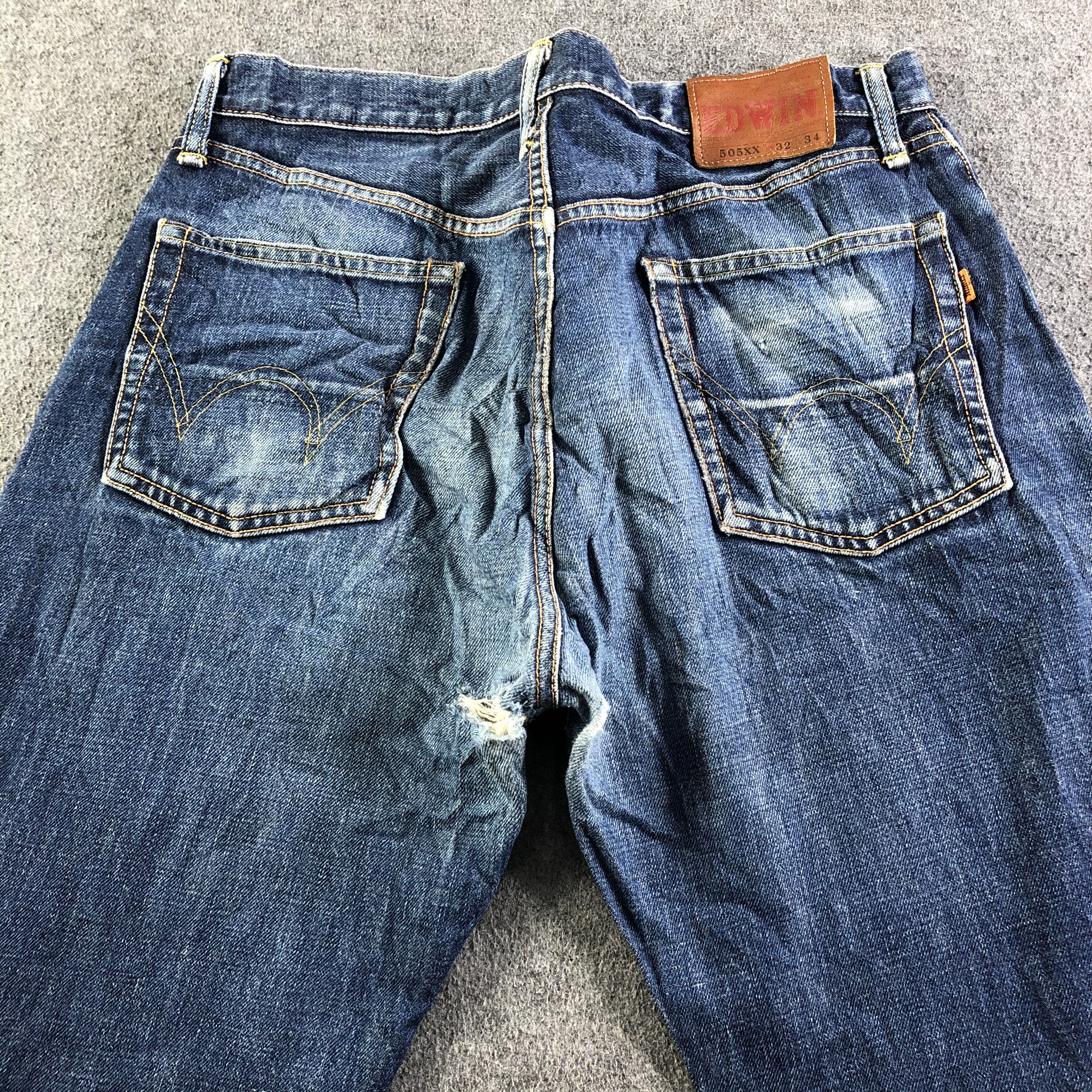 Edwin Vintage Blue Wash Edwin 505 Jeans-J3581 Size US 32 / EU 48 - 4 Thumbnail